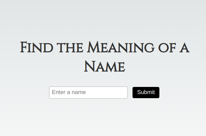 AI Name Meaning Finder